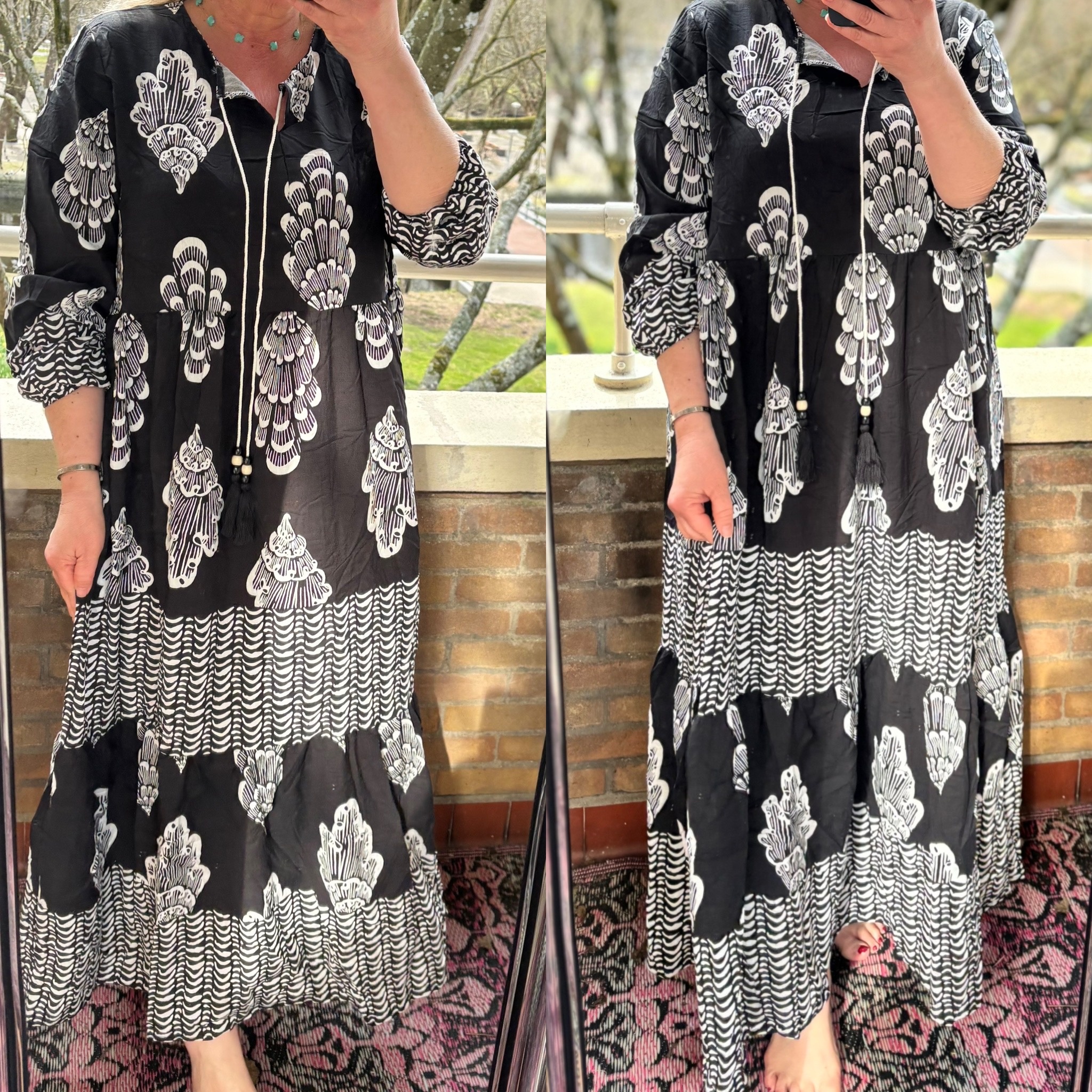 JURK KATOEN LINNEN FAYE MATEN 44 TOT 48 BOVEN ONDER WIJDER