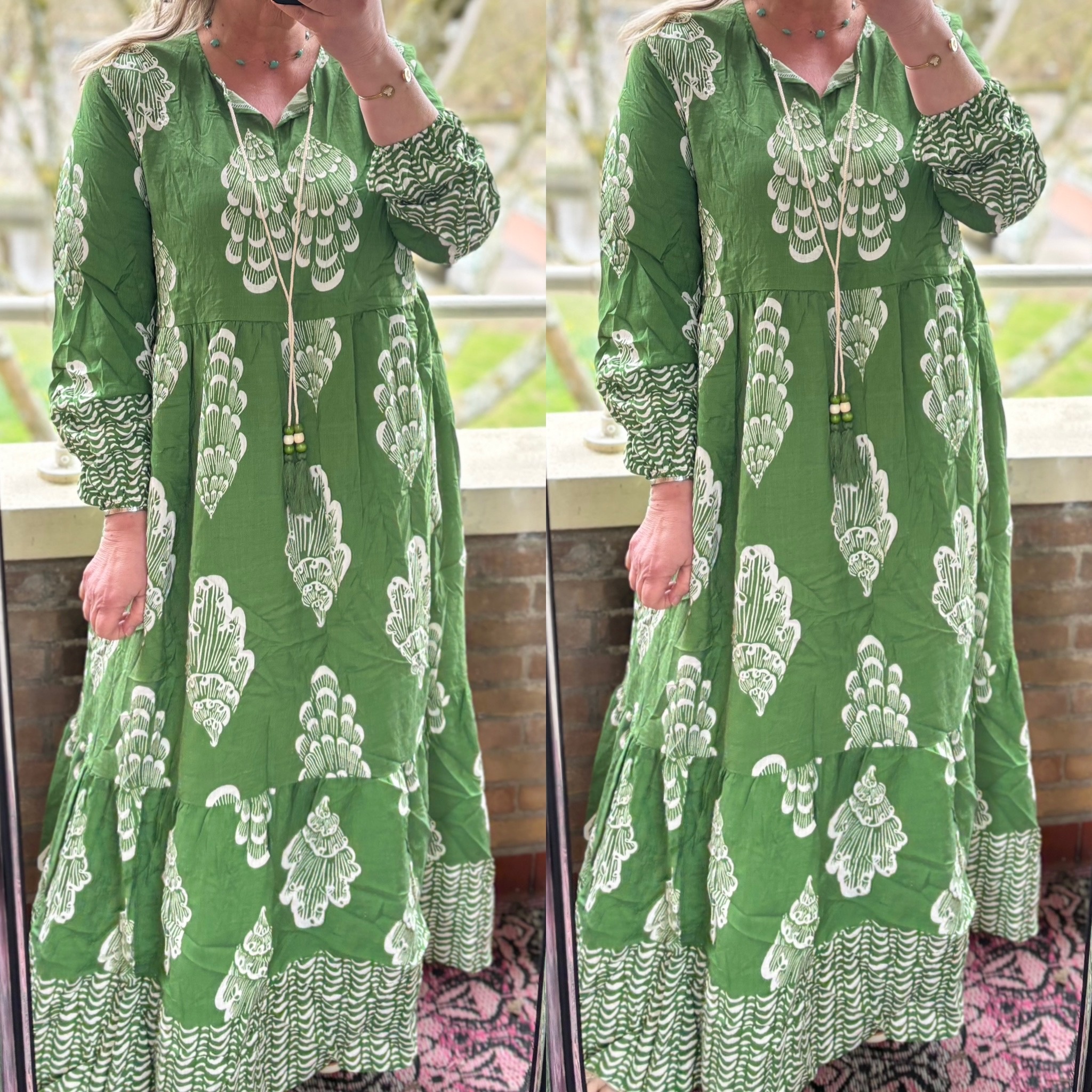 JURK KATOEN LINNEN FAYE MATEN 44 TOT 48 BOVEN ONDER WIJDER