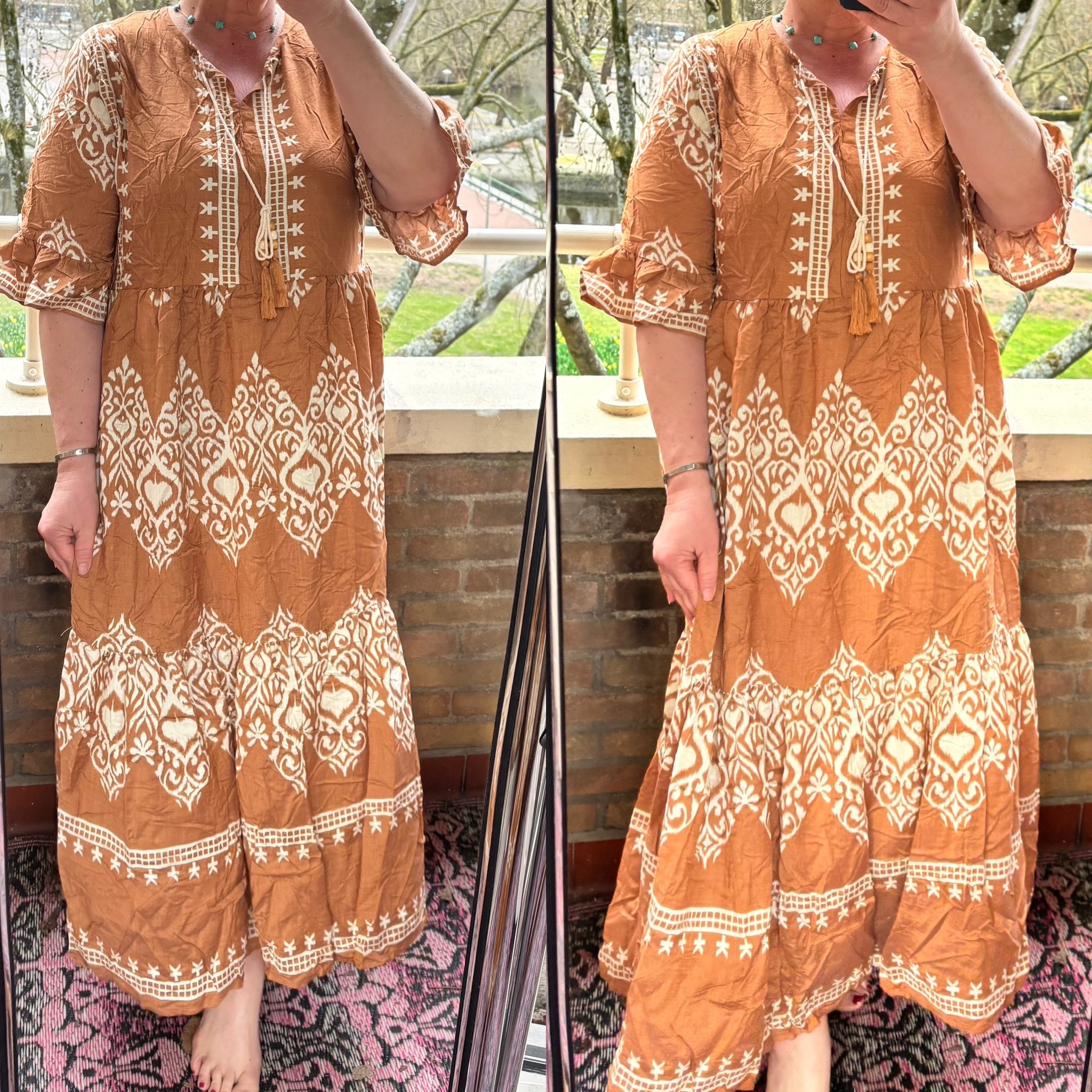 JURK KATOEN HALF MOUWTJE MATEN 42 TOT KLEINE 50 BOVEN ONDER WIJDER