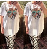 T SHIRT WIT EN ZWART MATEN 44 TOT 50 KLEINE 52