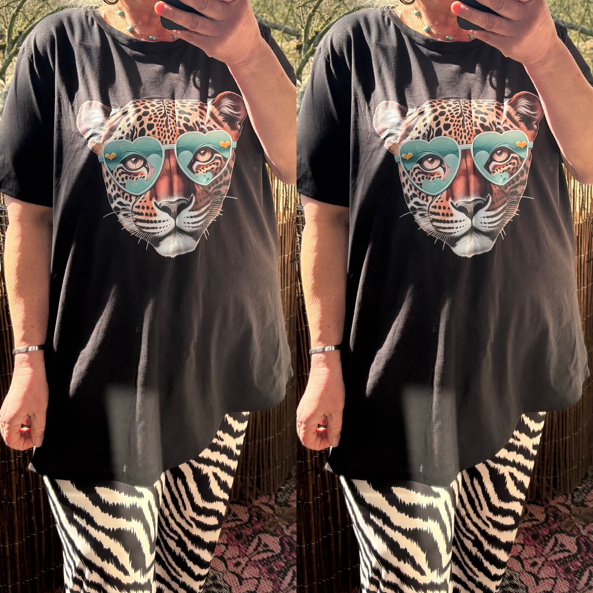 T SHIRT WIT EN ZWART MATEN 44 TOT 50 KLEINE 52