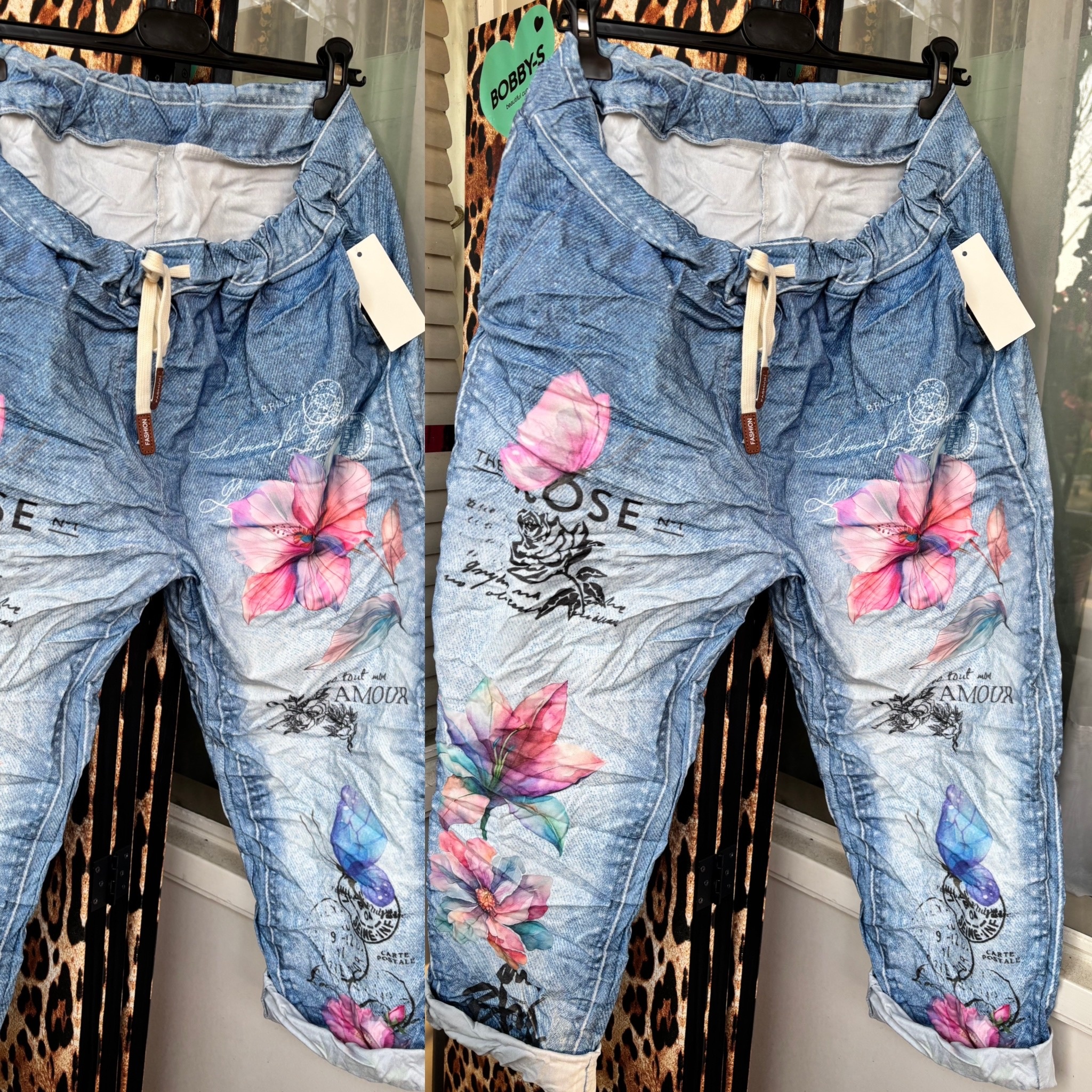 STRETCH JEANS LOOK MATEN 48 TOT 52/54