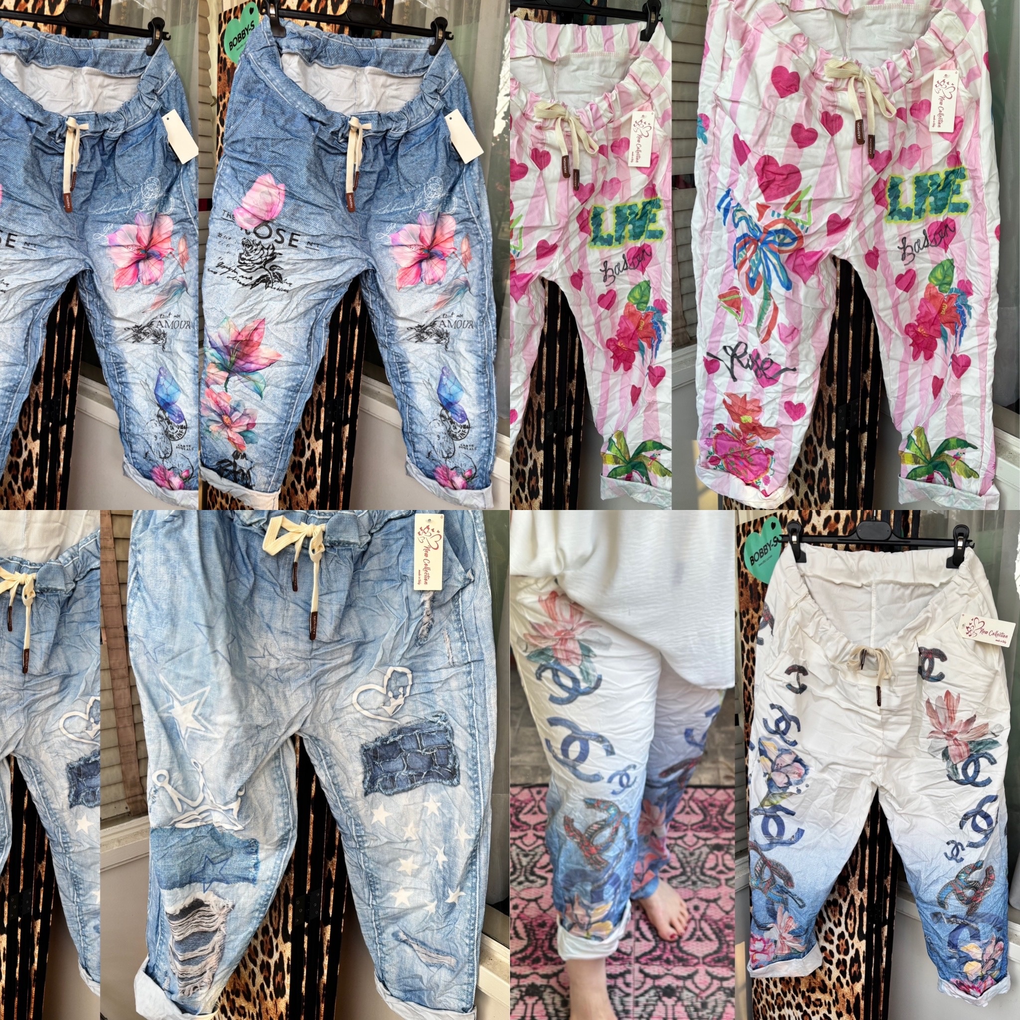 STRETCH JEANS LOOK MATEN 48 TOT 52/54