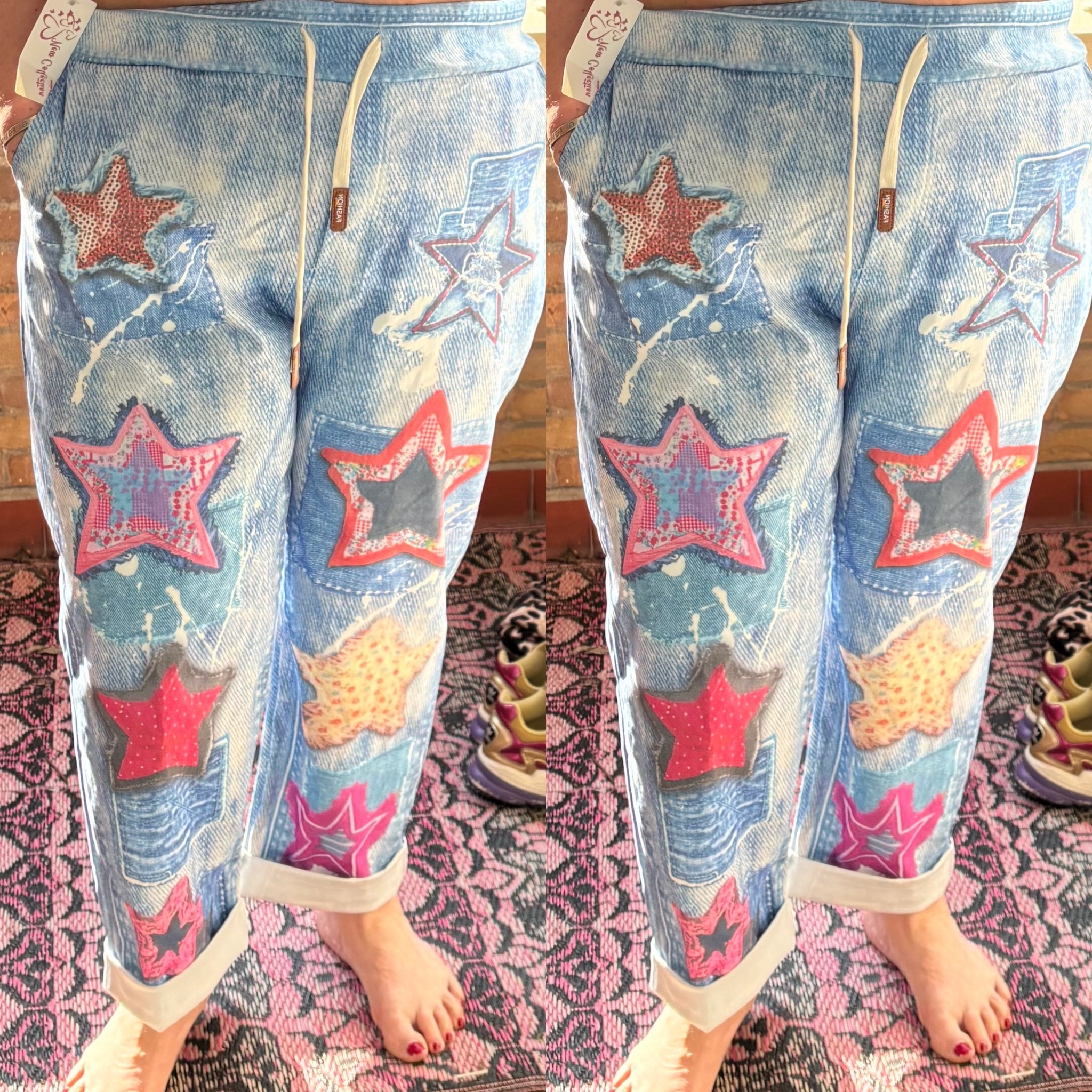 STRETCH JEANS LOOK MATEN 48 TOT 52/54