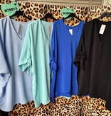 TUNIEK V HALS STRIK MOUW MATEN 48 TOT 54 KLEINE 56