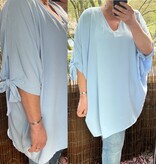 TUNIEK V HALS STRIK MOUW MATEN 48 TOT 54