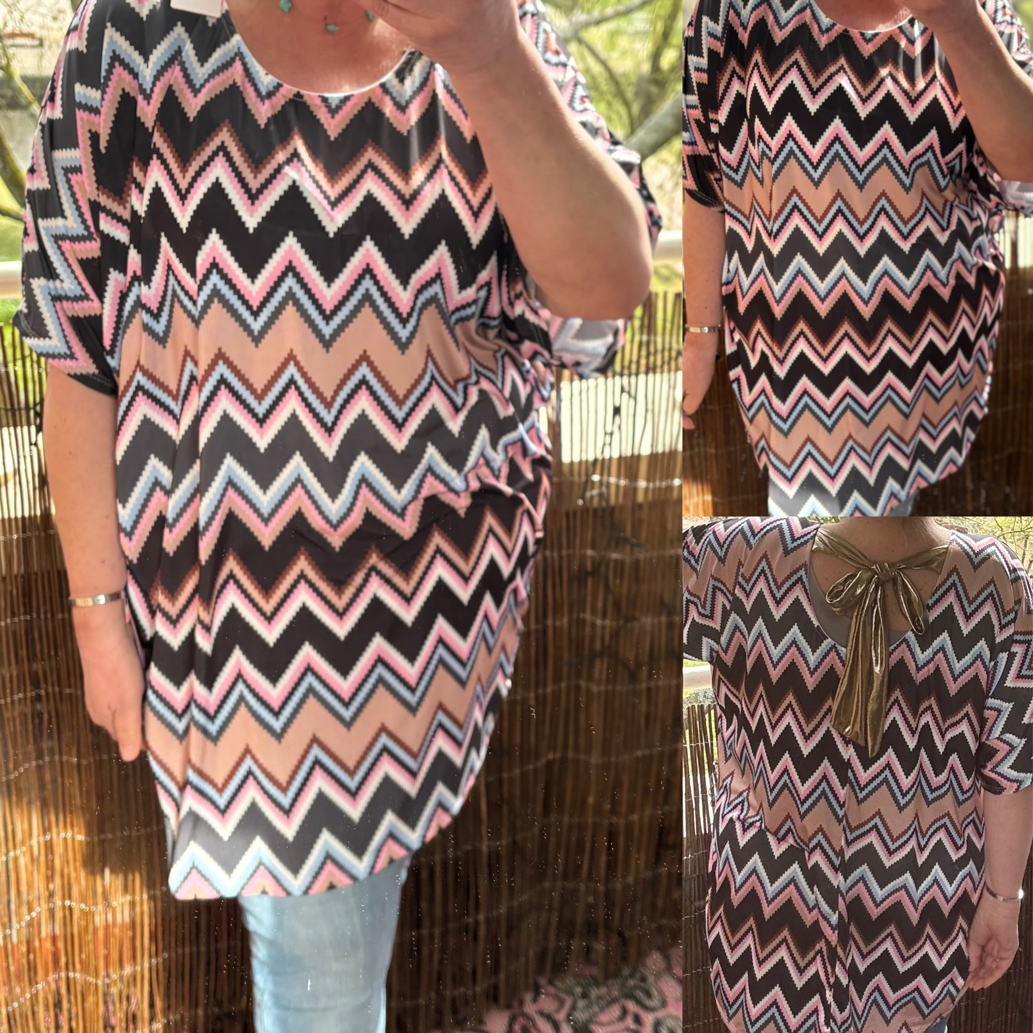 SUPER FIJN MISSONI TUNIEK SOEPEL STRIK RUG MATEN 44/46 TOT 52