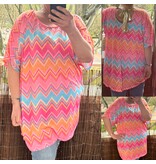 SUPER FIJN MISSONI TUNIEK SOEPEL STRIK RUG MATEN 44/46 TOT 52