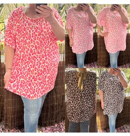 SOEPELE PANTER GOUDEN STRIK RUG MATEN 44/46 TOT 52