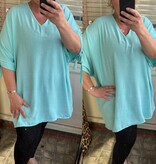 TUNIEK V HALS STRIK MOUW MATEN 48 TOT 54