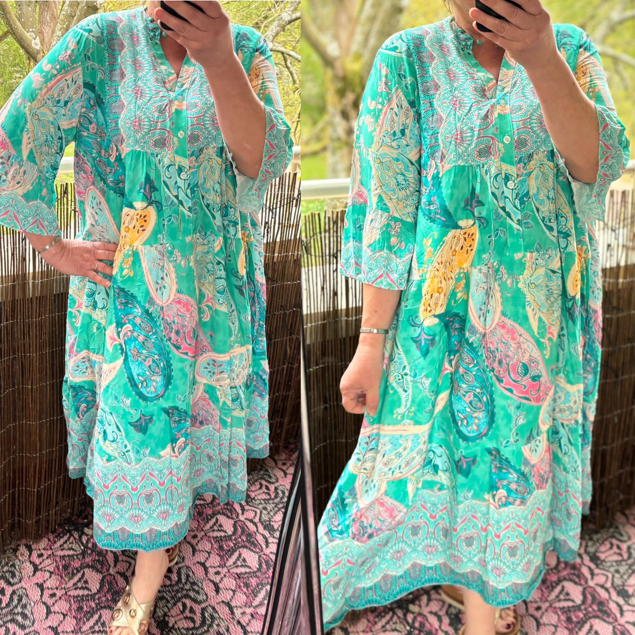 VISCOSE JURK ZERFI MATEN 44 TOT 48/50 BOVEN TOT 52/54 ONDER