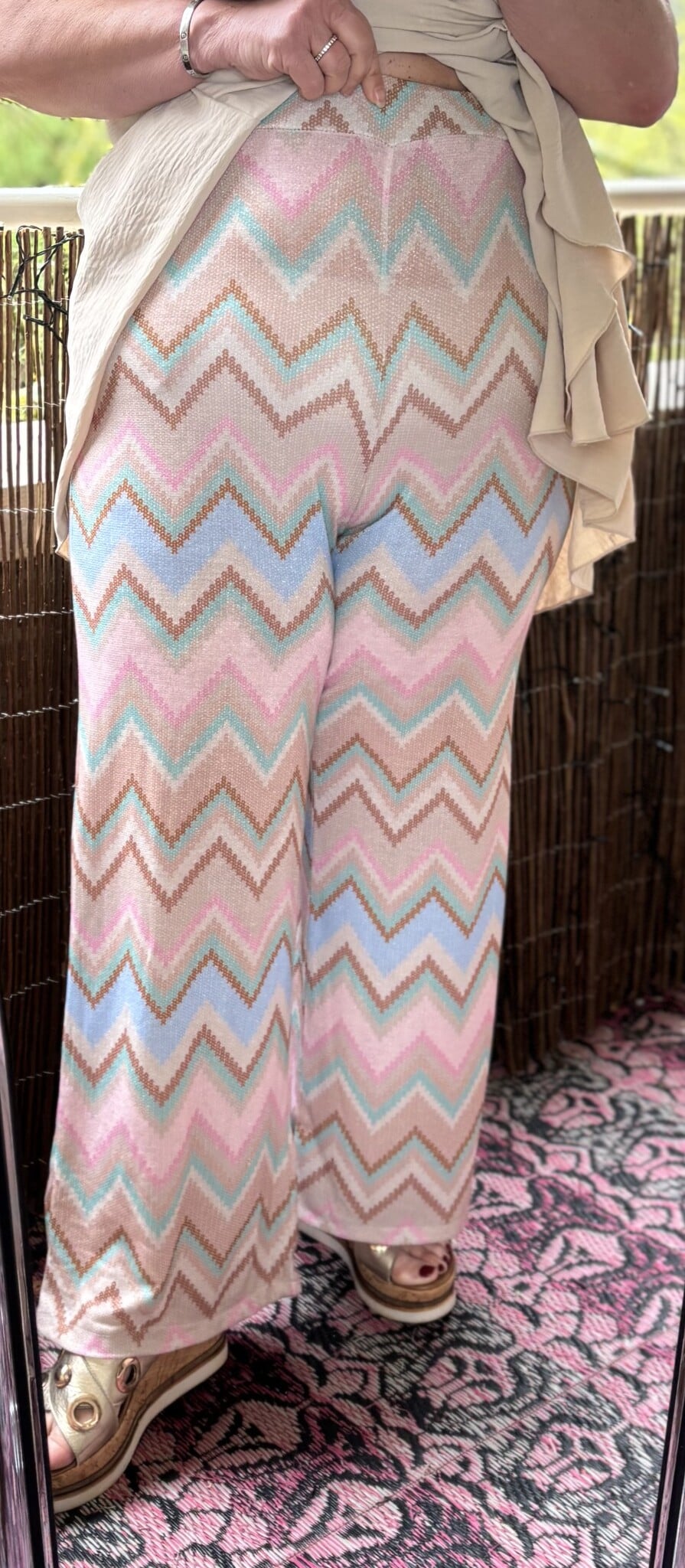 FIJNE BROEK MISS ONI PRINT MATEN 44 TOT 54 MAKKELIJK