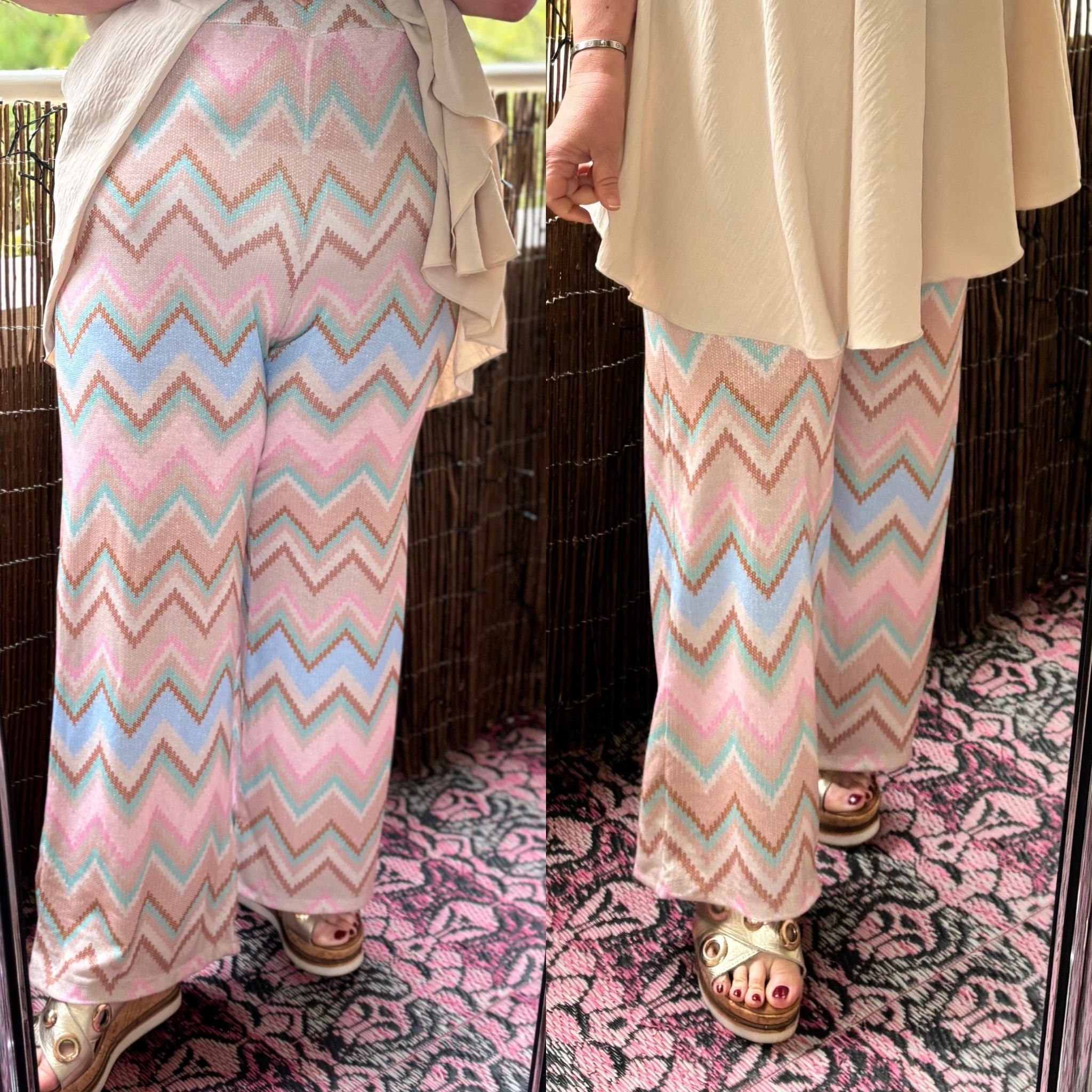 FIJNE BROEK MISS ONI PRINT MATEN 44 TOT 54 MAKKELIJK