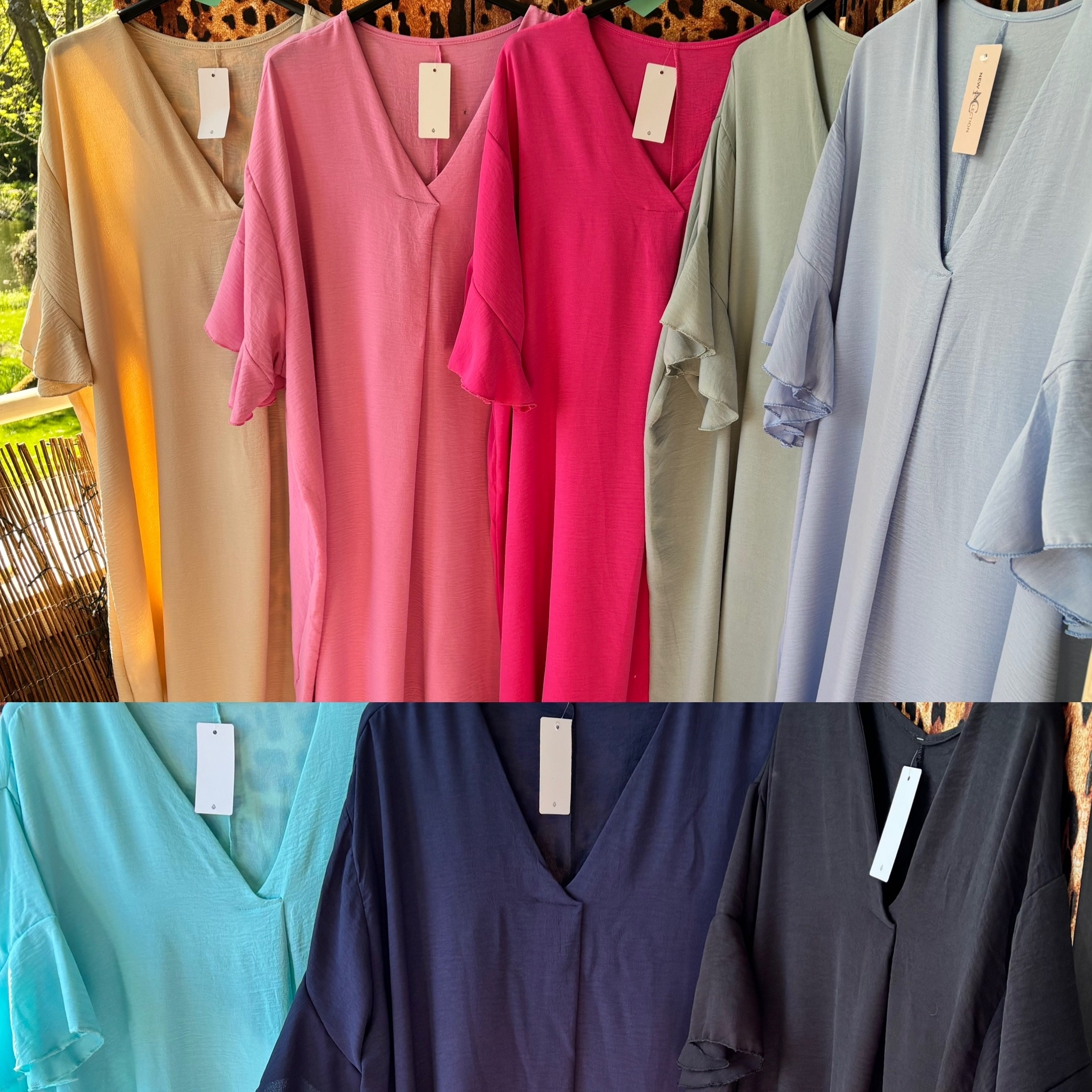 JURK LANG TUNIEK MALIBU MATEN 46 TOT 54 RUIM