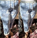 JEANS JOGGING BLOEM OF PAISLEY MATEN 44 TOT 50