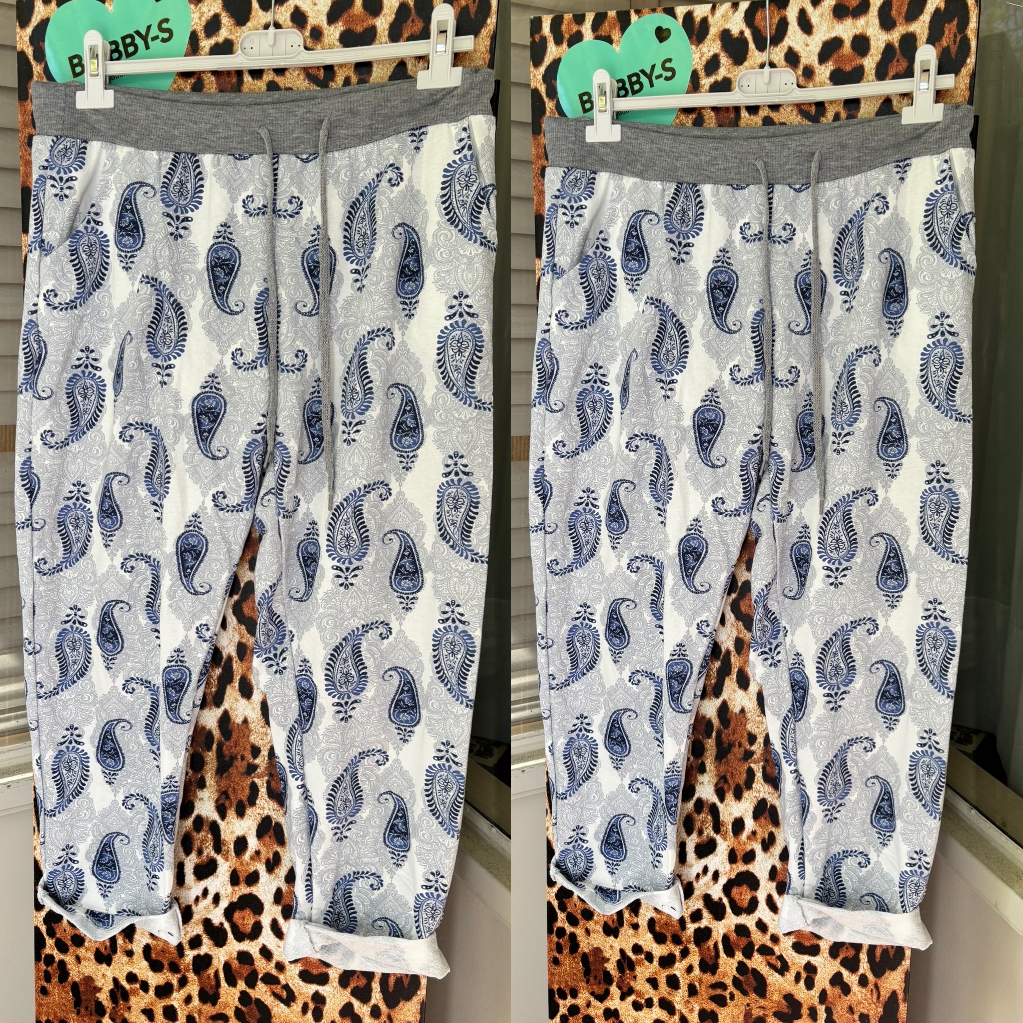 JEANS JOGGING BLOEM OF PAISLEY MATEN 44 TOT 50