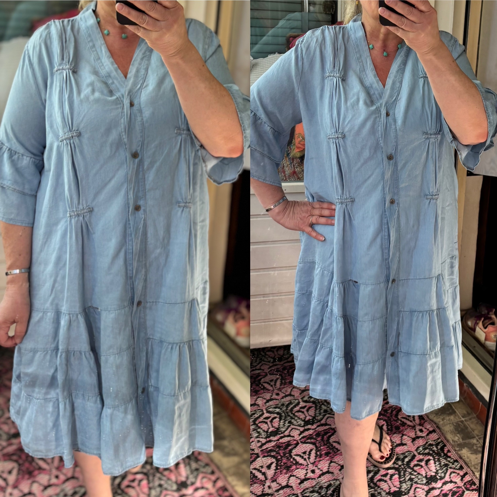 TUNIEK JURKJE JEANS MATEN 44 TOT 48/50