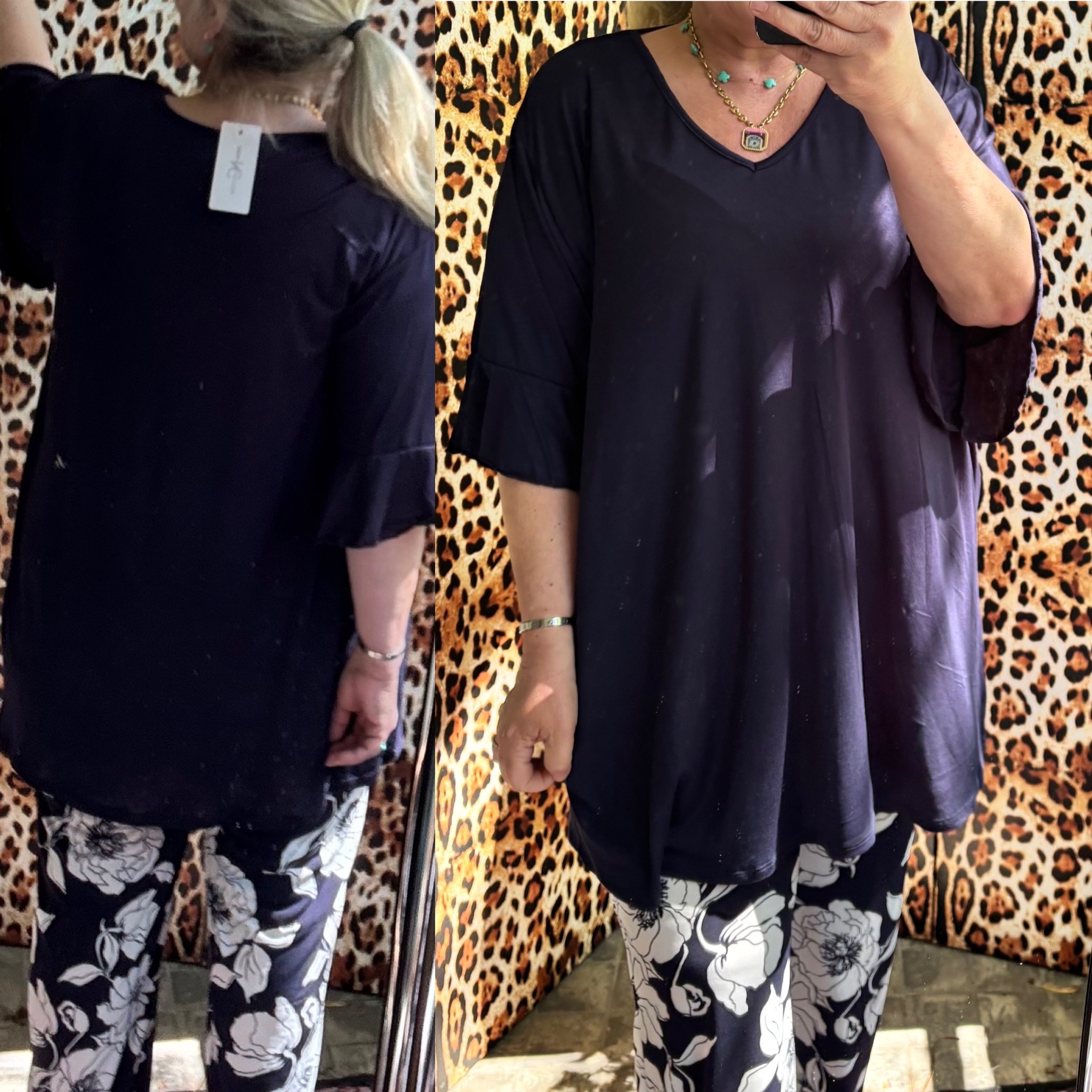 V HALS T SHIRT ZOË MATEN 44/46 TOT 54