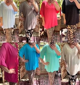 V HALS T SHIRT ZOË MATEN 44/46 TOT 54
