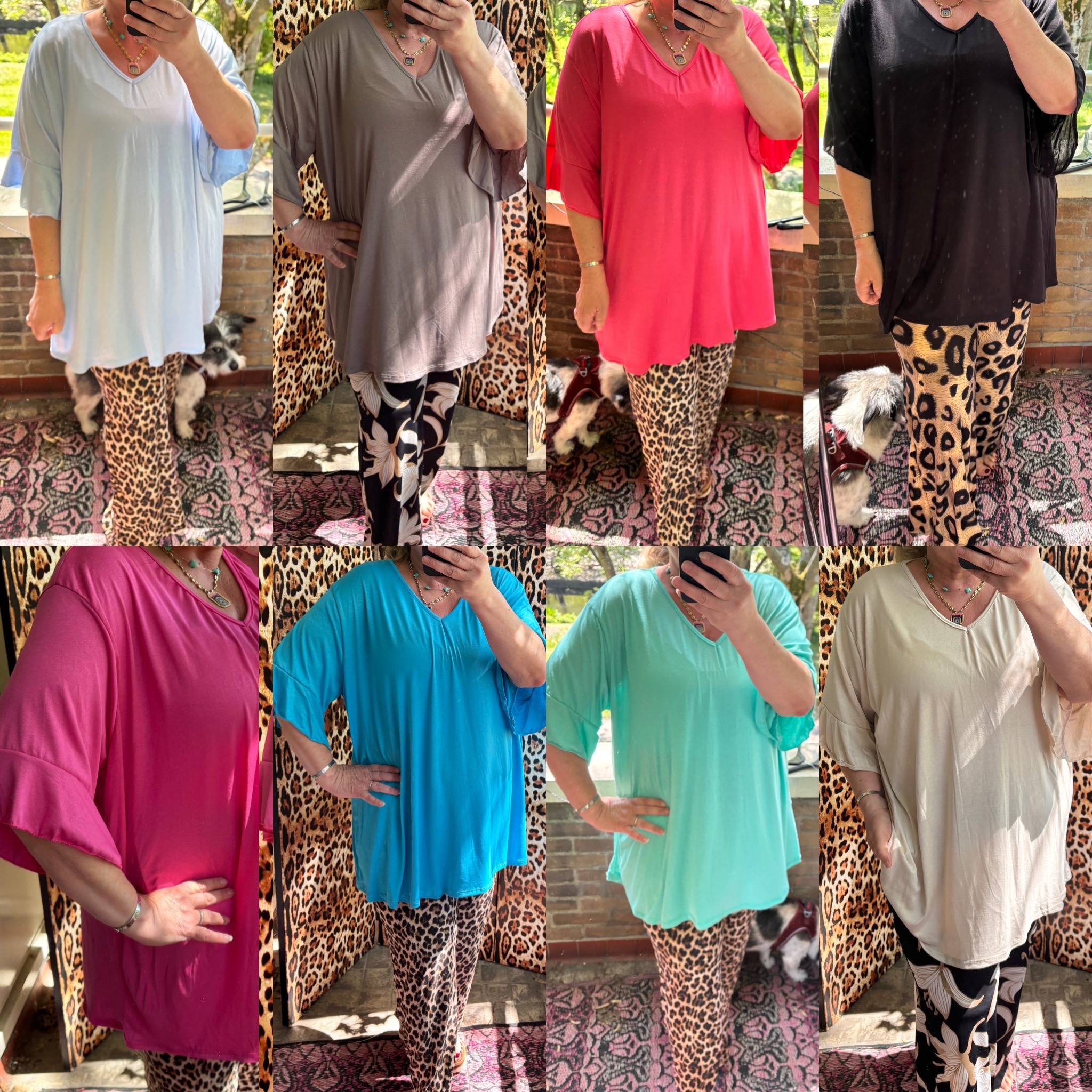 V HALS T SHIRT ZOË MATEN 44/46 TOT 54