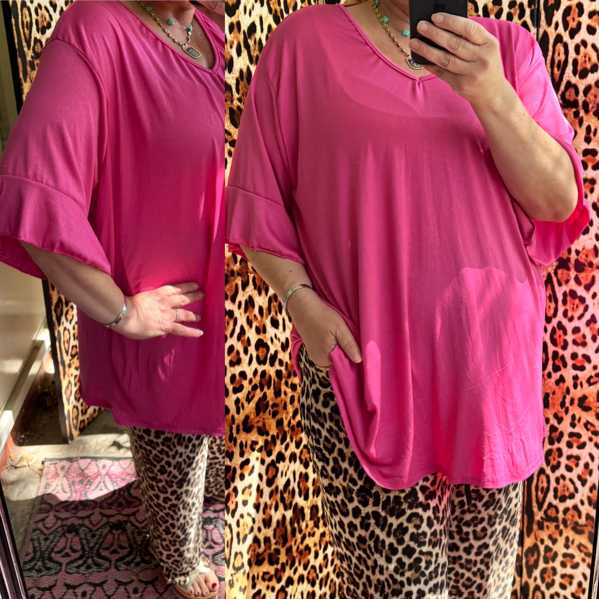 V HALS T SHIRT ZOË MATEN 44/46 TOT 54