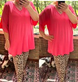 V HALS T SHIRT ZOË MATEN 44/46 TOT 54