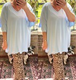 V HALS T SHIRT ZOË MATEN 44/46 TOT 54