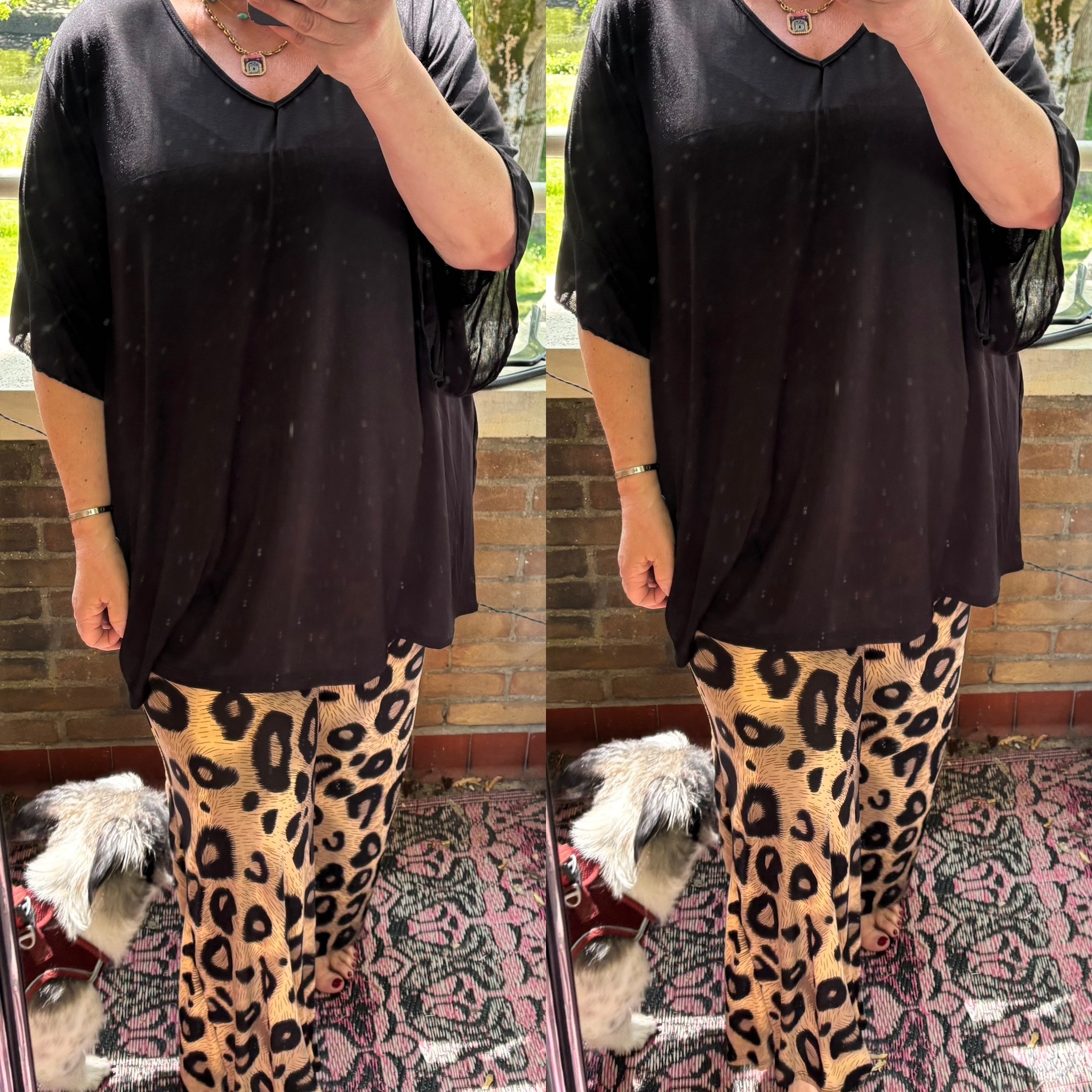 V HALS T SHIRT ZOË MATEN 44/46 TOT 54