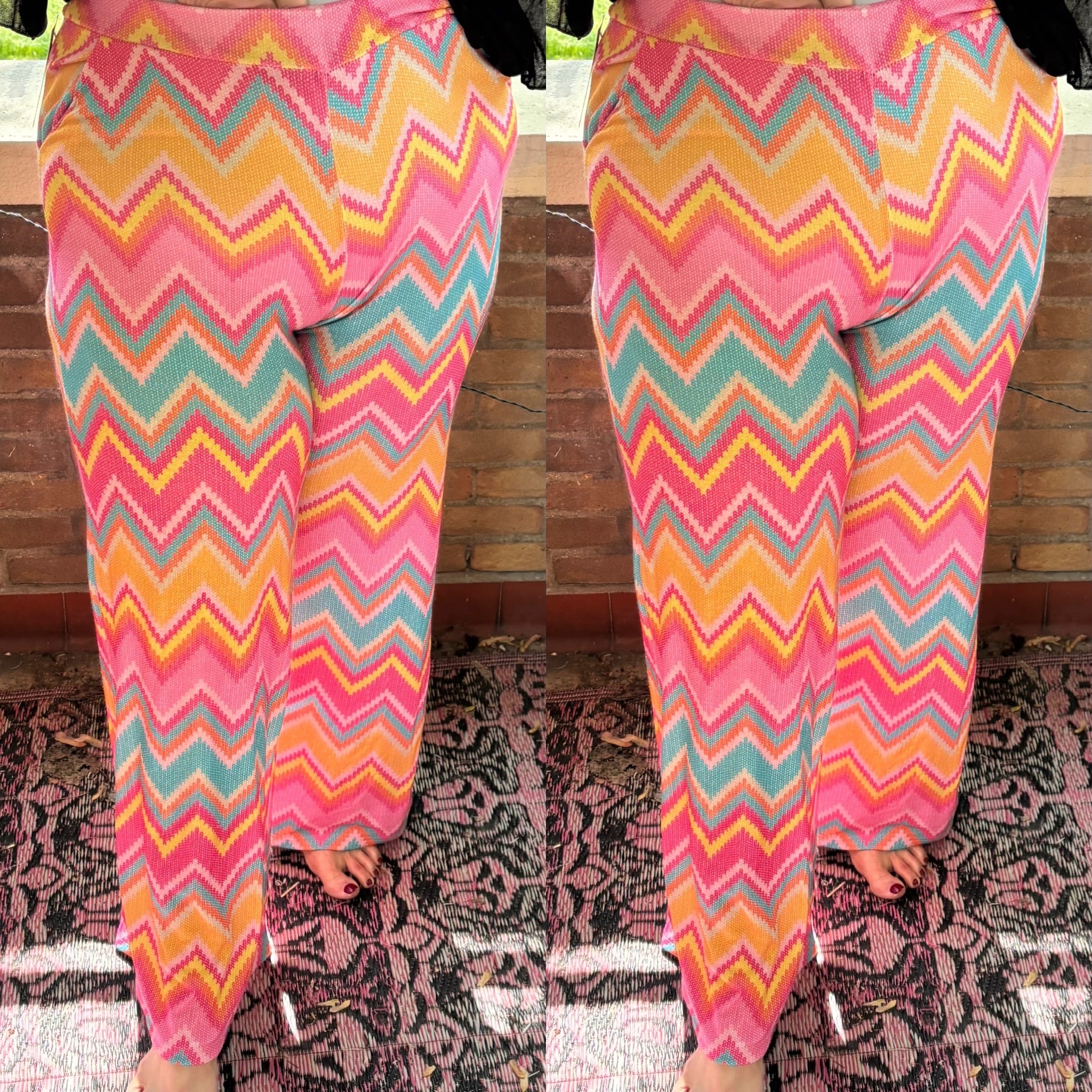 FIJNE BROEK MISS ONI PRINT MATEN 44 TOT 54 MAKKELIJK