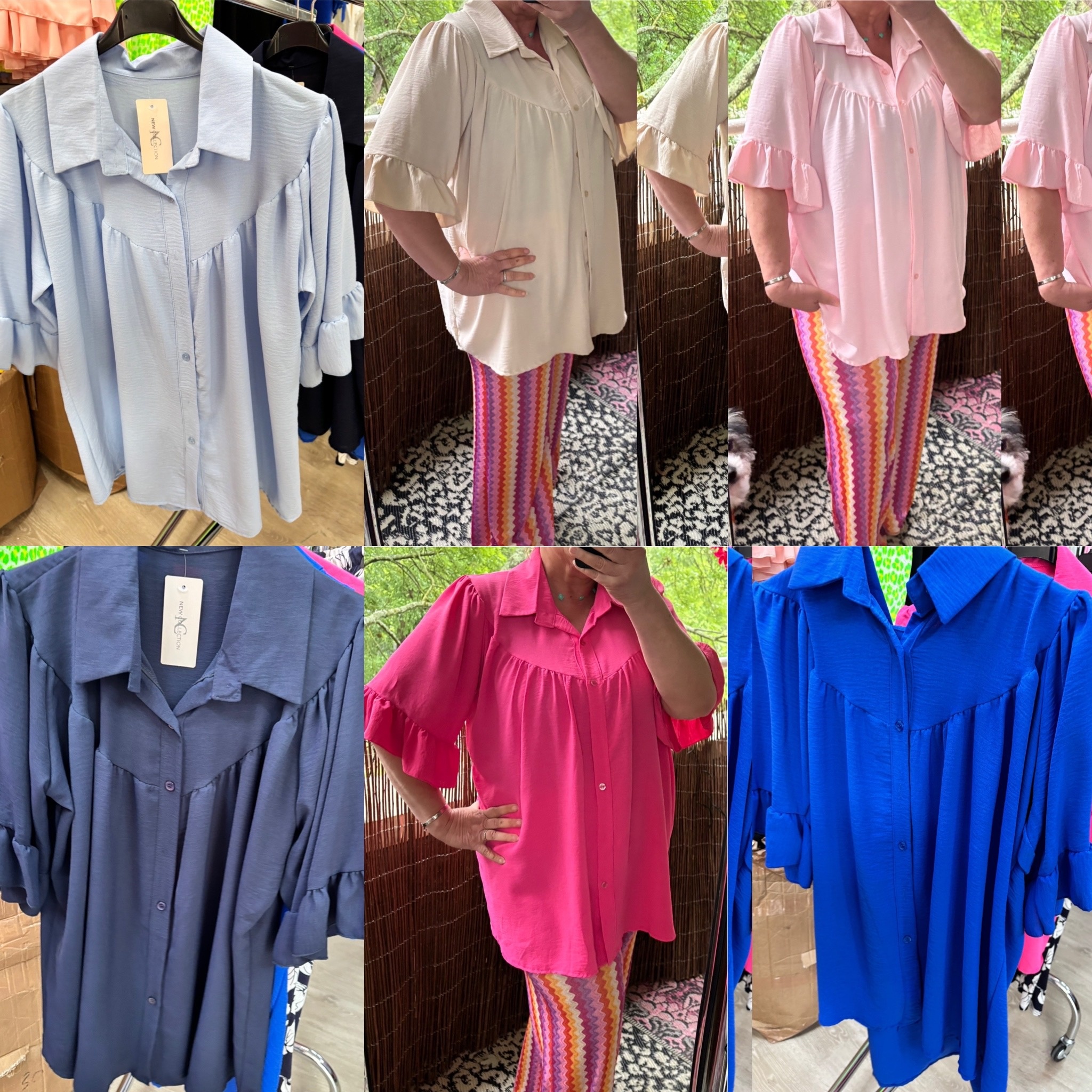 BLOUSE PEPPY MATEN 44 TOT 52/54