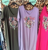 COTTON DRESS TIGER MATEN 44 TOT 50