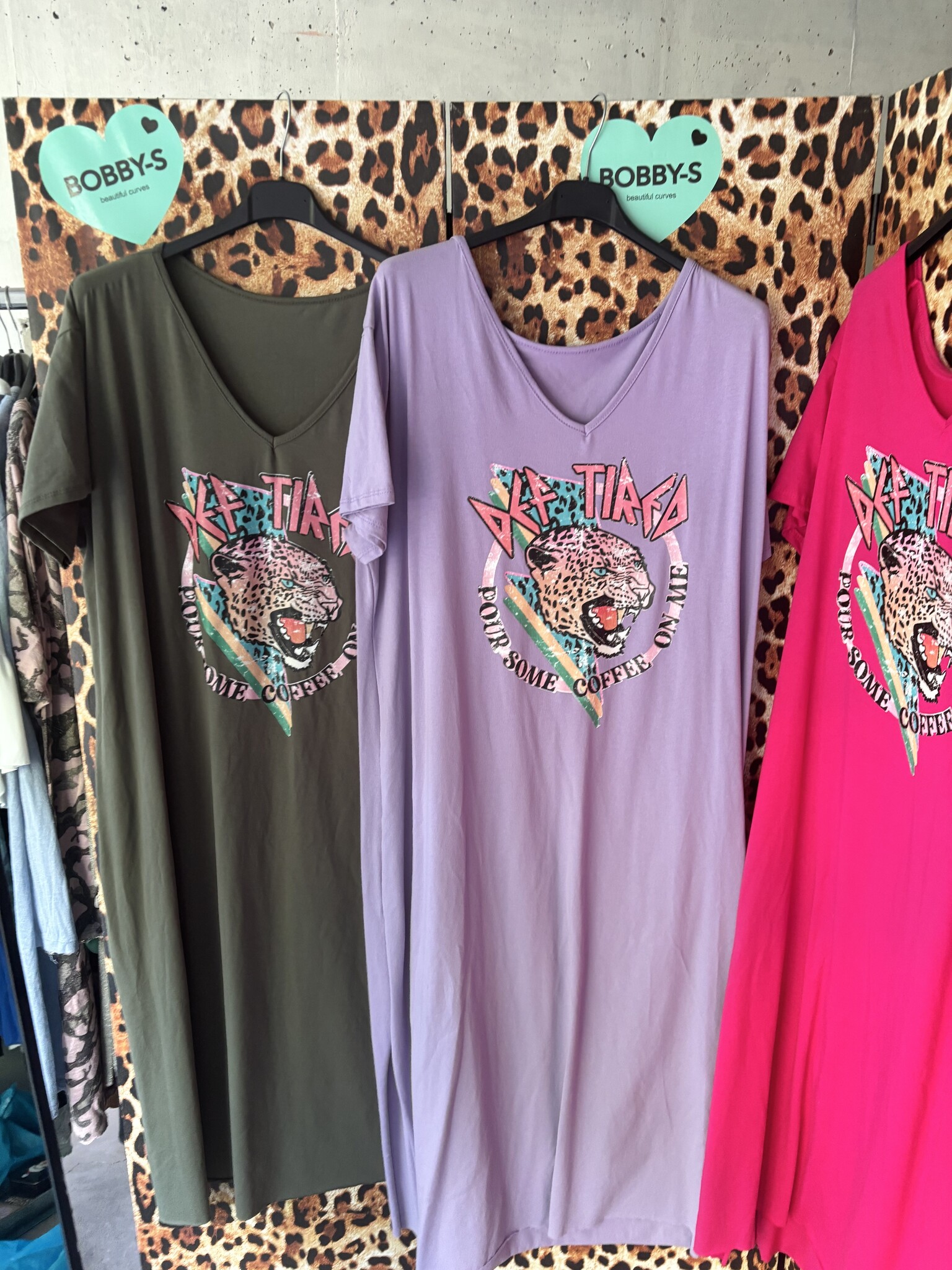 COTTON DRESS TIGER MATEN 44 TOT 50