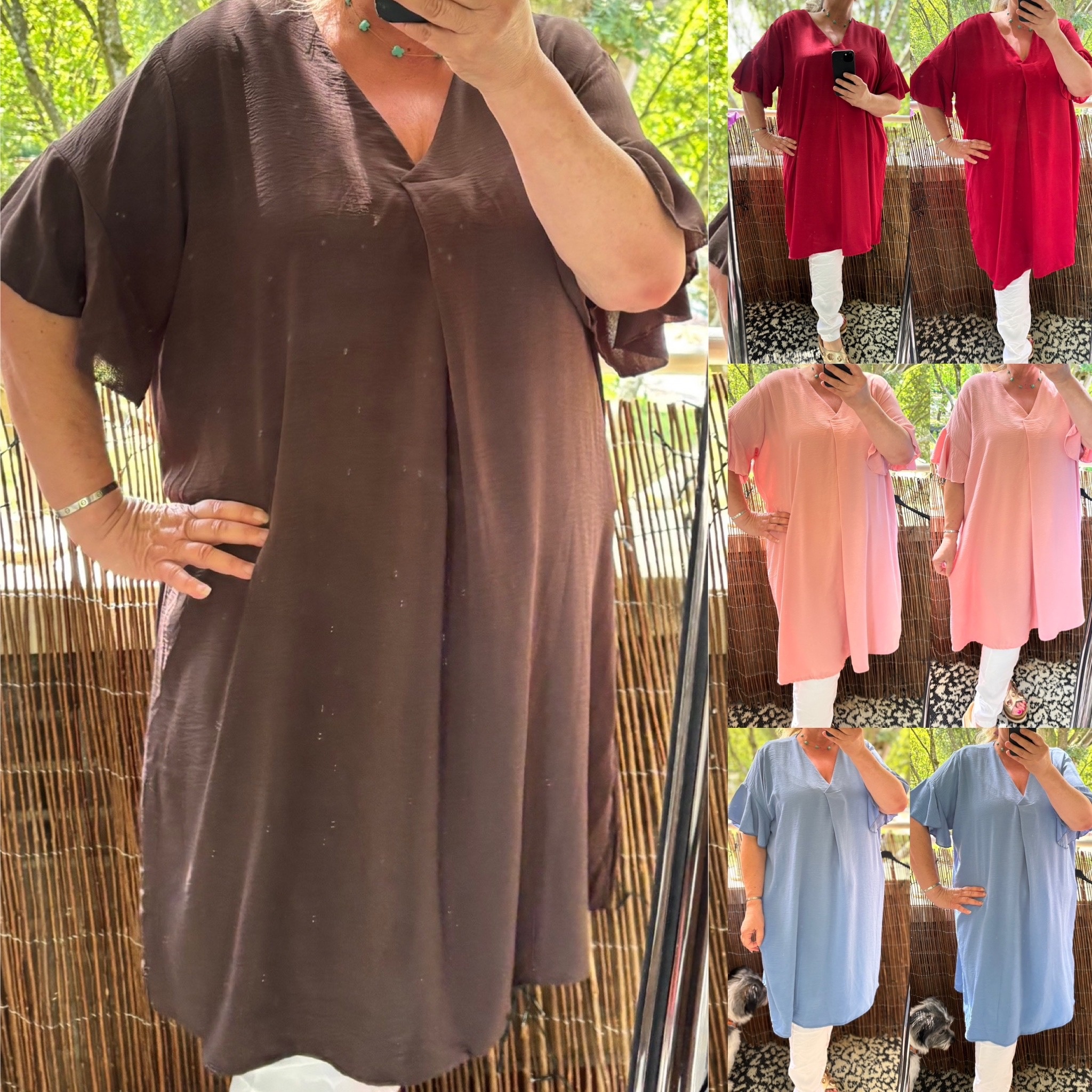 MAMBO TUNIEK/ JURK 100 CM MATEN 46/48 TOT 54