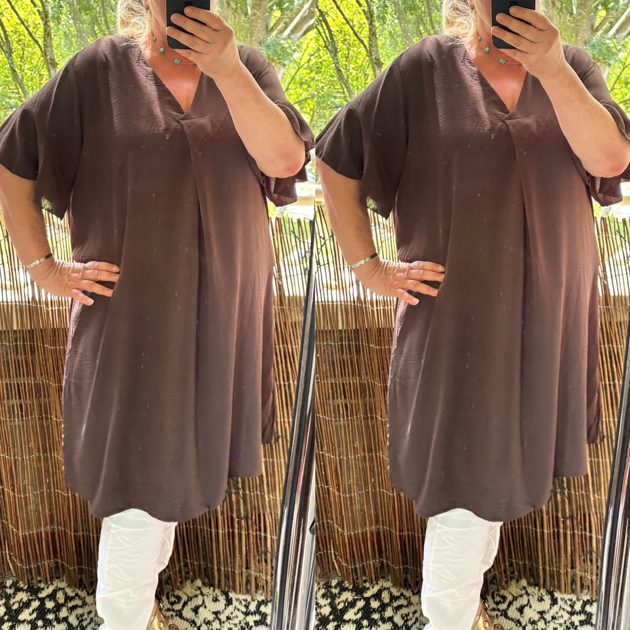 MAMBO TUNIEK/ JURK 100 CM MATEN 46/48 TOT 54