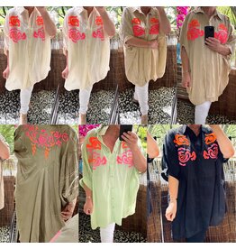 KATOEN HOT BLOUSE MATEN 46 tot 54