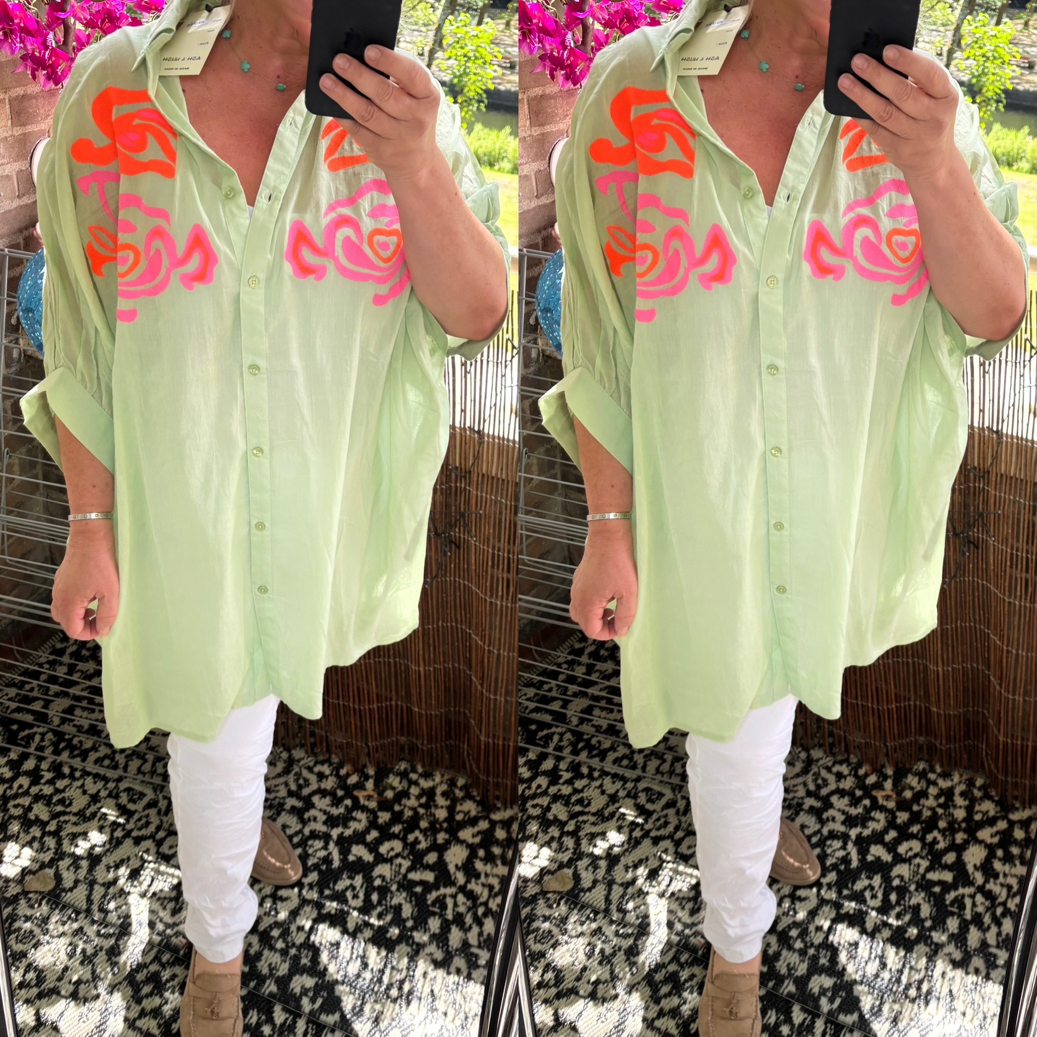 KATOEN HOT BLOUSE MATEN 46 tot 54