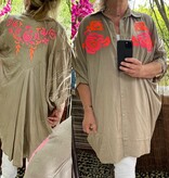 KATOEN HOT BLOUSE MATEN 46 tot 54