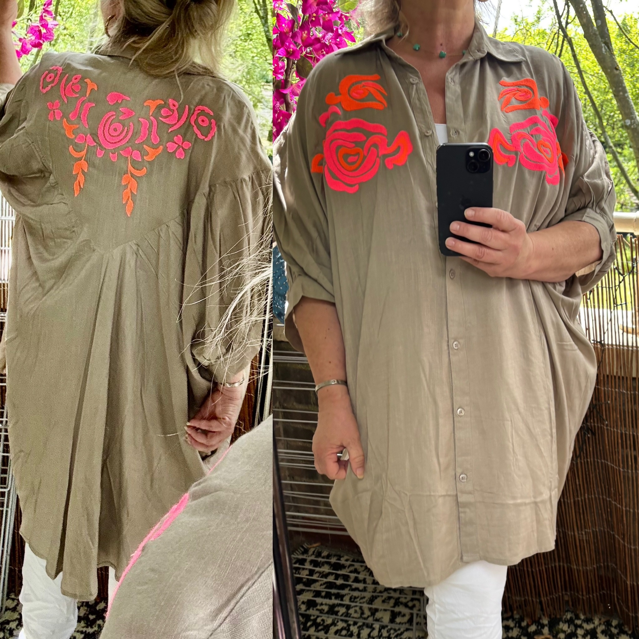 KATOEN HOT BLOUSE MATEN 46 tot 54