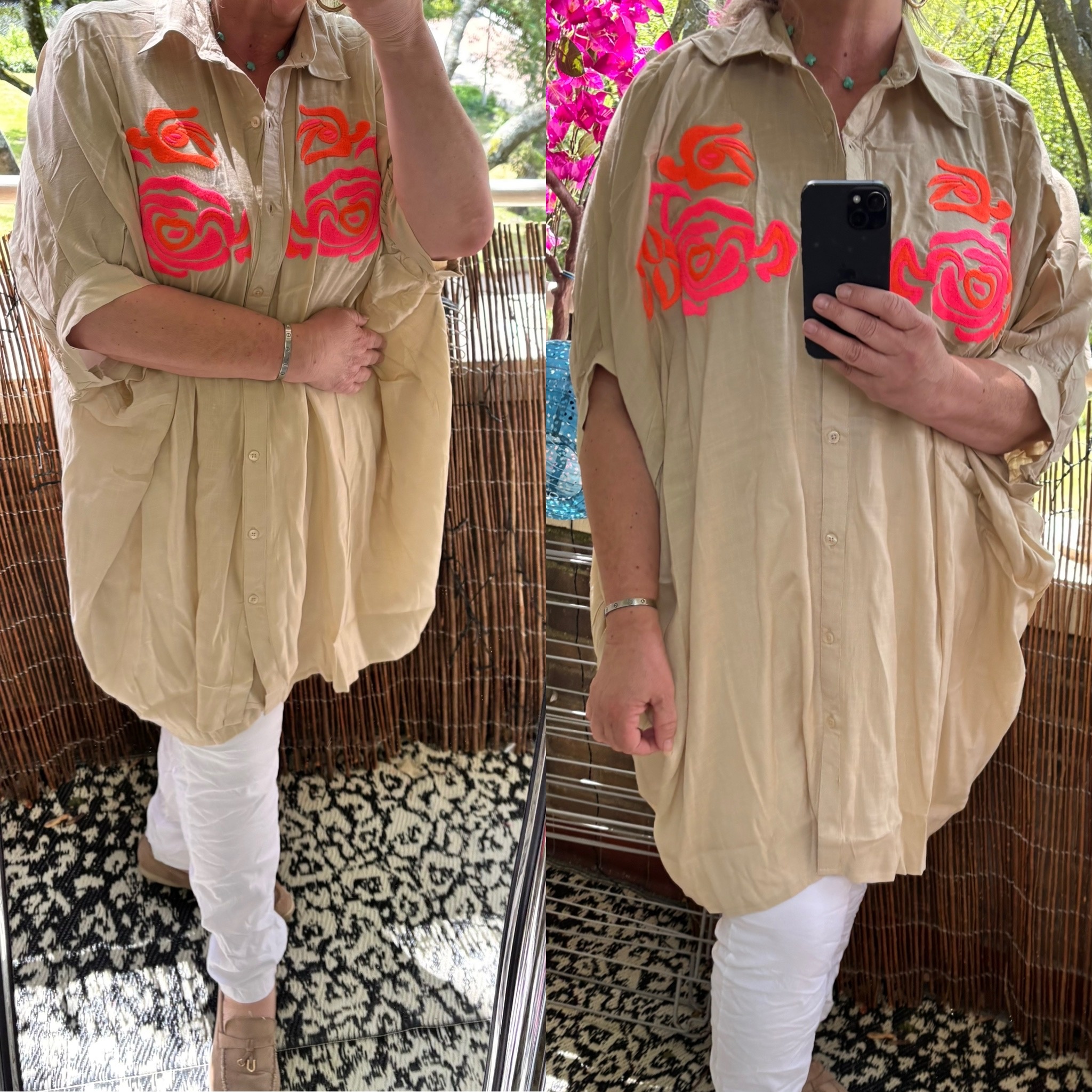 KATOEN HOT BLOUSE MATEN 46 tot 54