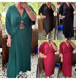 PLISSE JURK 2025 VLINDERMOUW MATEN 48 TOT 54