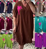 TUNIEK JURK PALM MATEN 44/46 TOT 52/54