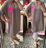 TUNIEK JURK PALM MATEN 44/46 TOT 52/54