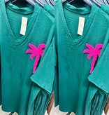 TUNIEK JURK PALM MATEN 44/46 TOT 52/54