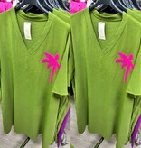 TUNIEK JURK PALM MATEN 44/46 TOT 52/54