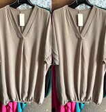 BOHO V HALS BALLON KORTE MOUW MATEN 46/48 TOT 54/56
