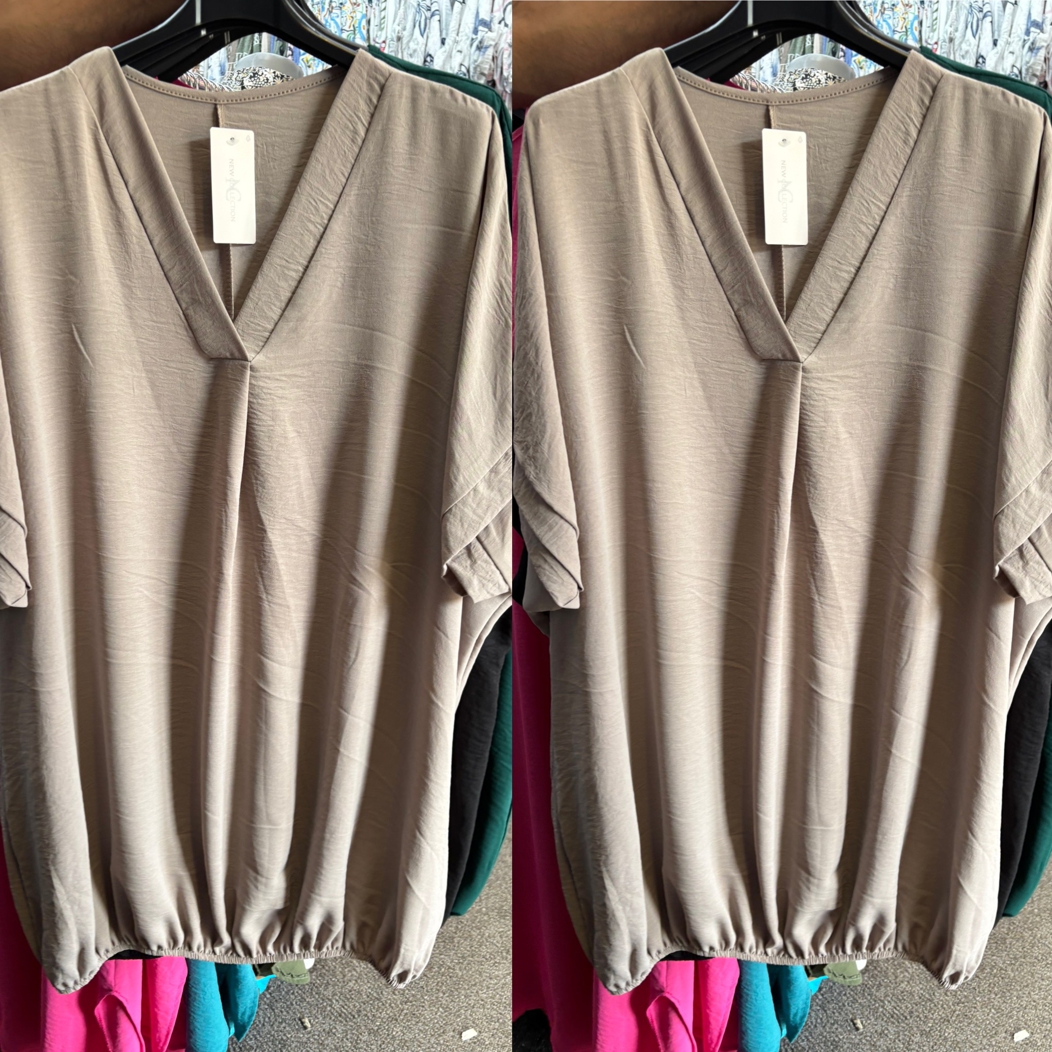 BOHO V HALS BALLON KORTE MOUW MATEN 46/48 TOT 54/56