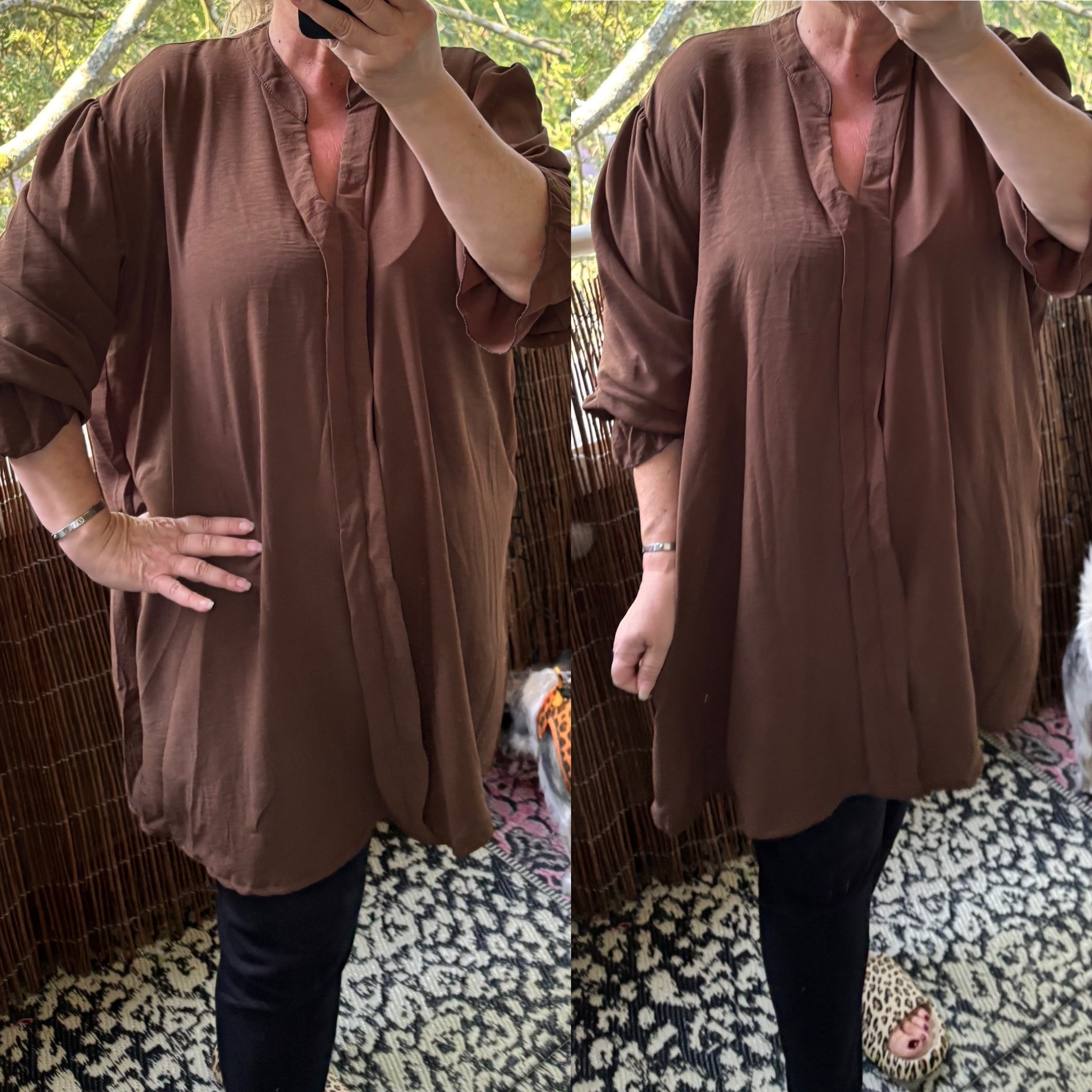 BLOUSE MELLY MATEN 46/48 TOT 54 kleine 56