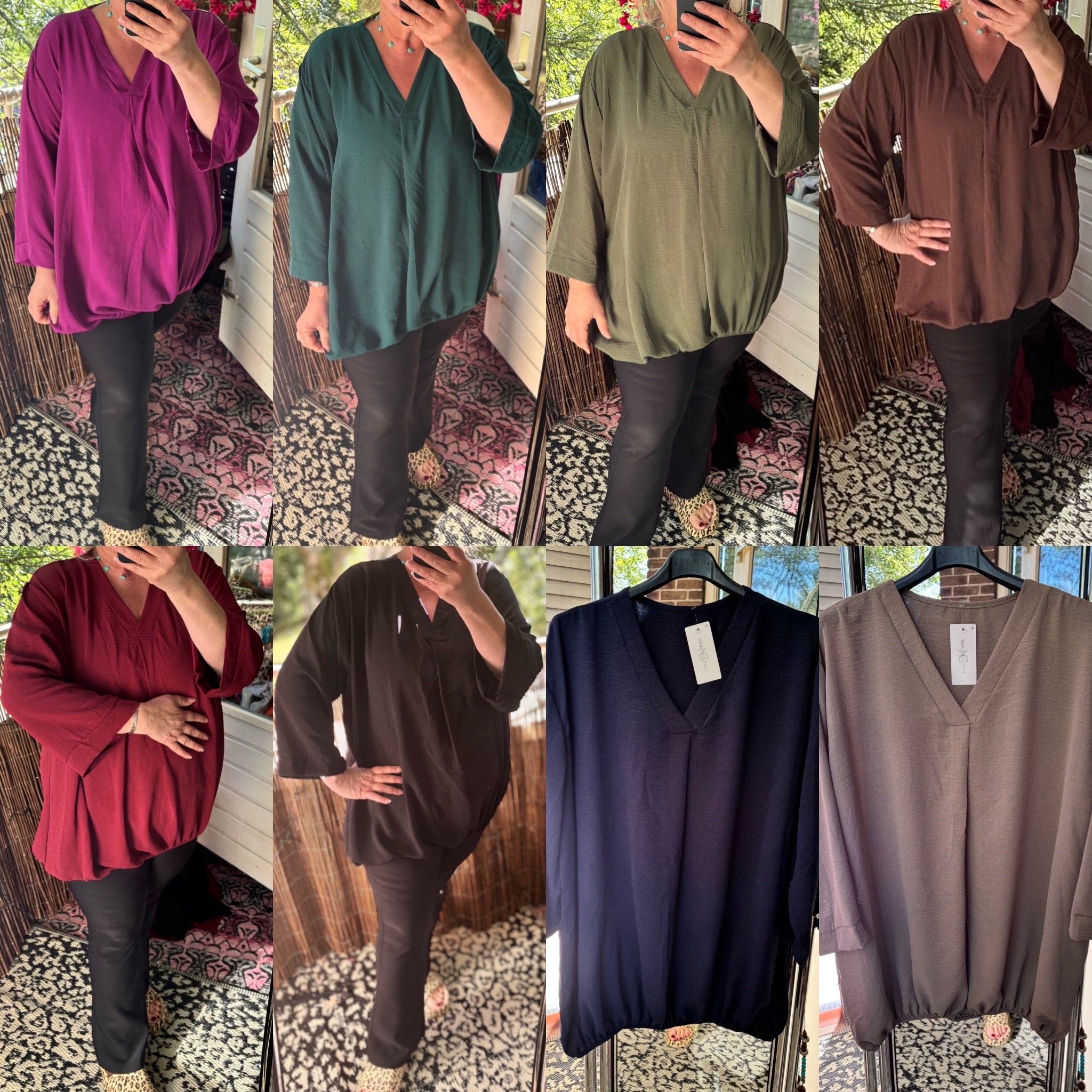 BOHO V HALS LANGE MOUW MATEN 46 TOT 54