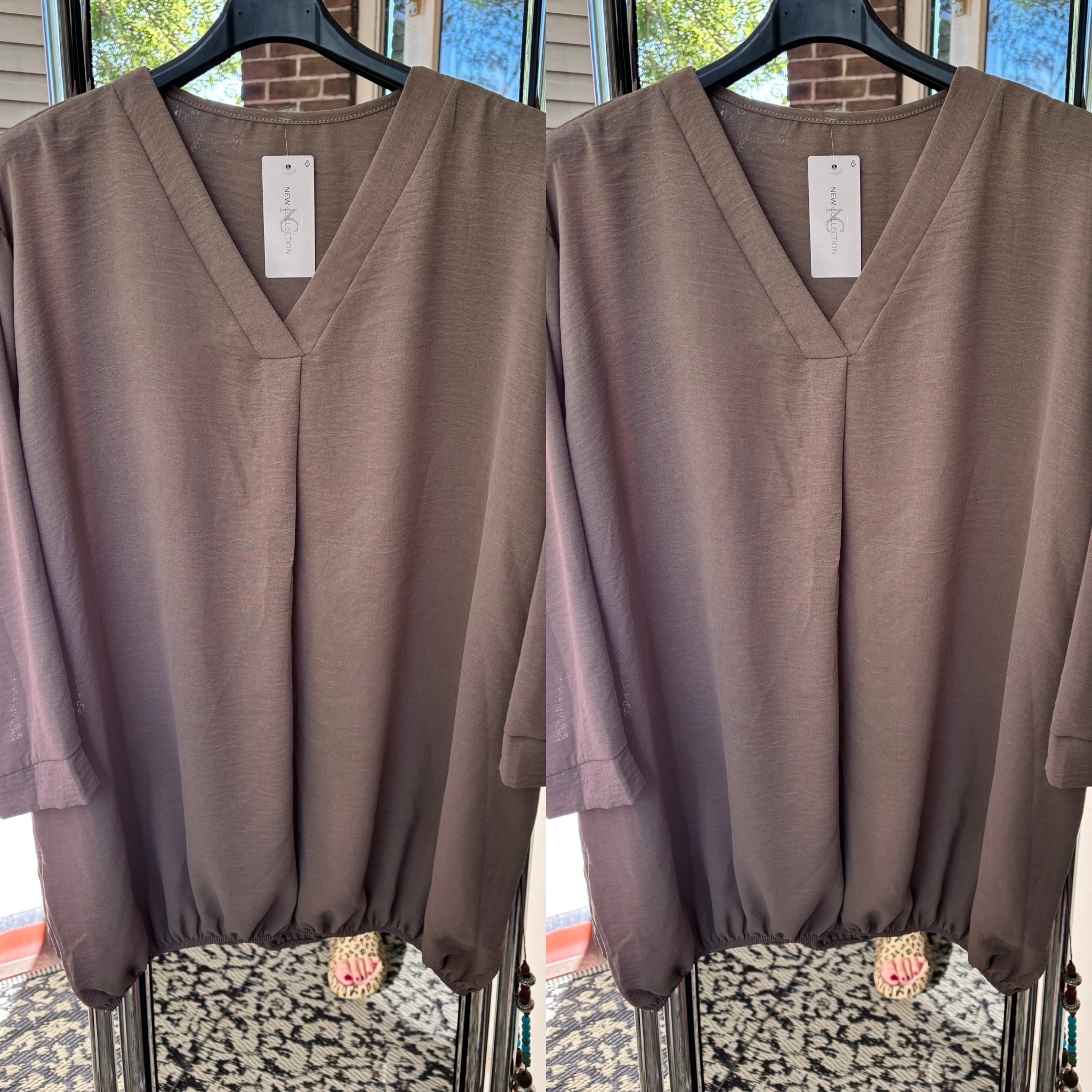 BOHO V HALS LANGE MOUW MATEN 46 TOT 54