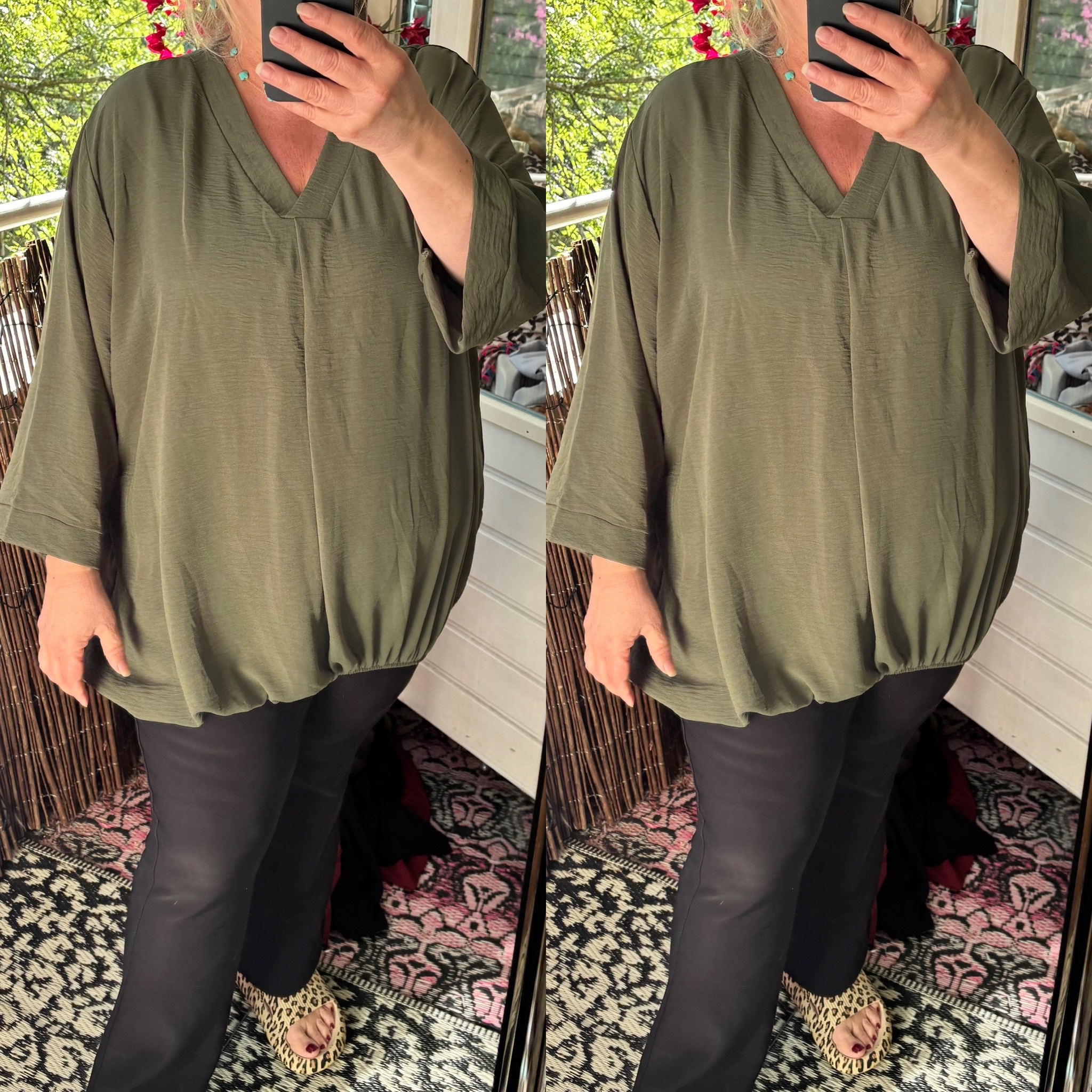 BOHO V HALS LANGE MOUW MATEN 46 TOT 54